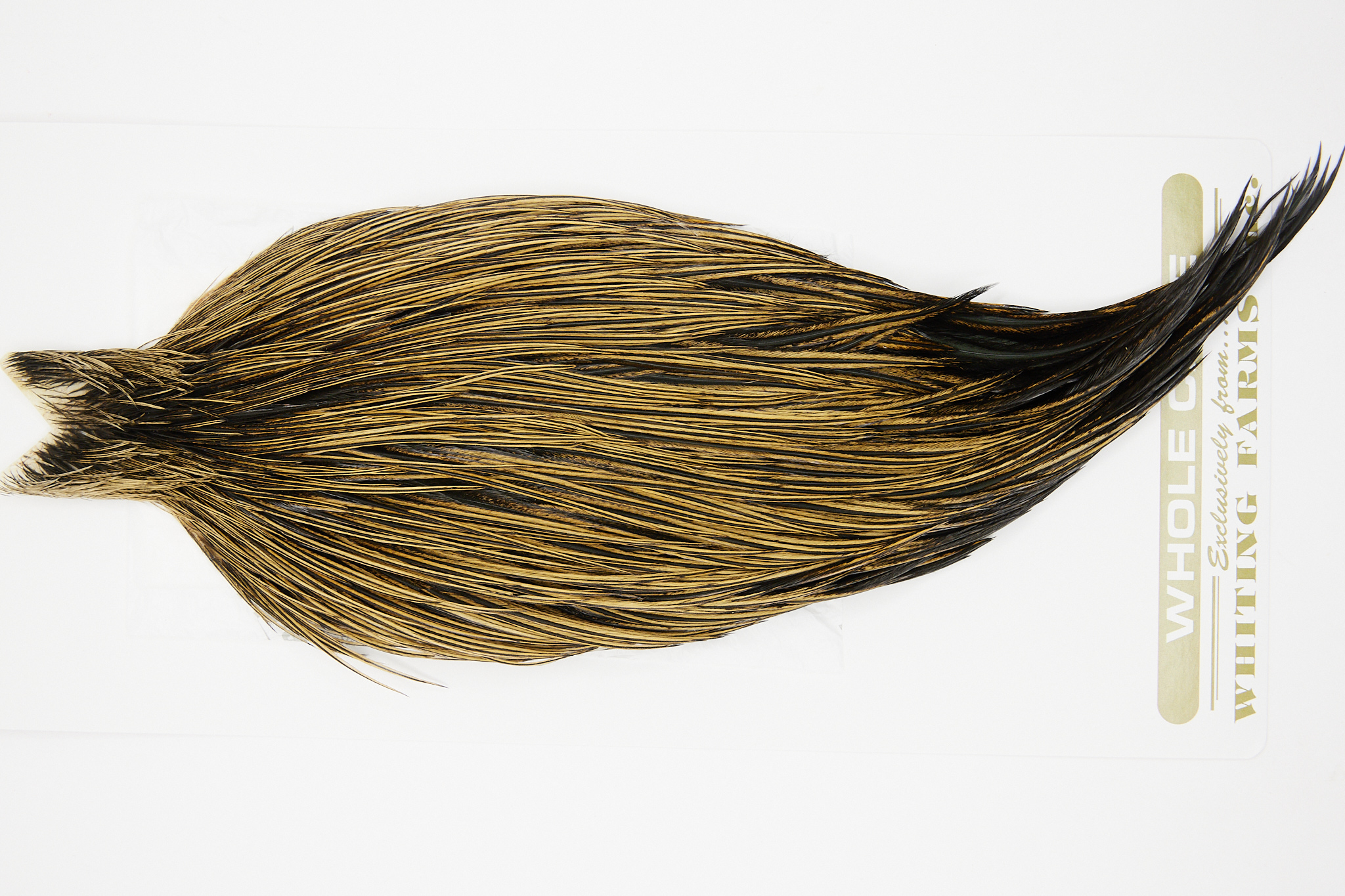 10773 Heritage Dry Fly Hackle Grade 2 Rooster Cape Badger Ties Size 10-20