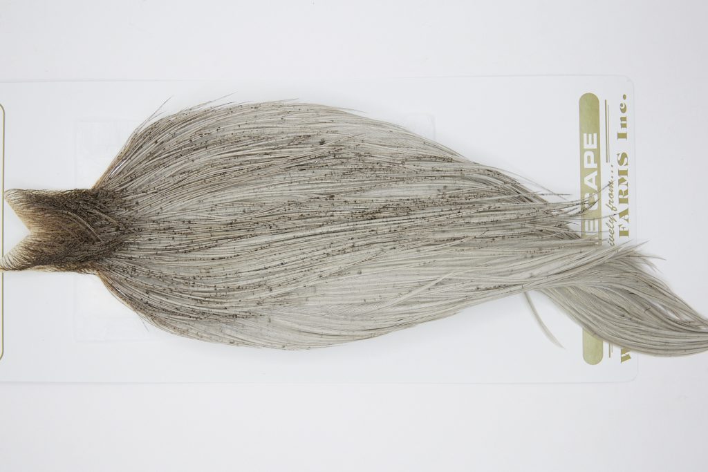 10779 Heritage Dry Fly Hackle Grade 2 Rooster Cape Heritage Dun Ties Size 10-22