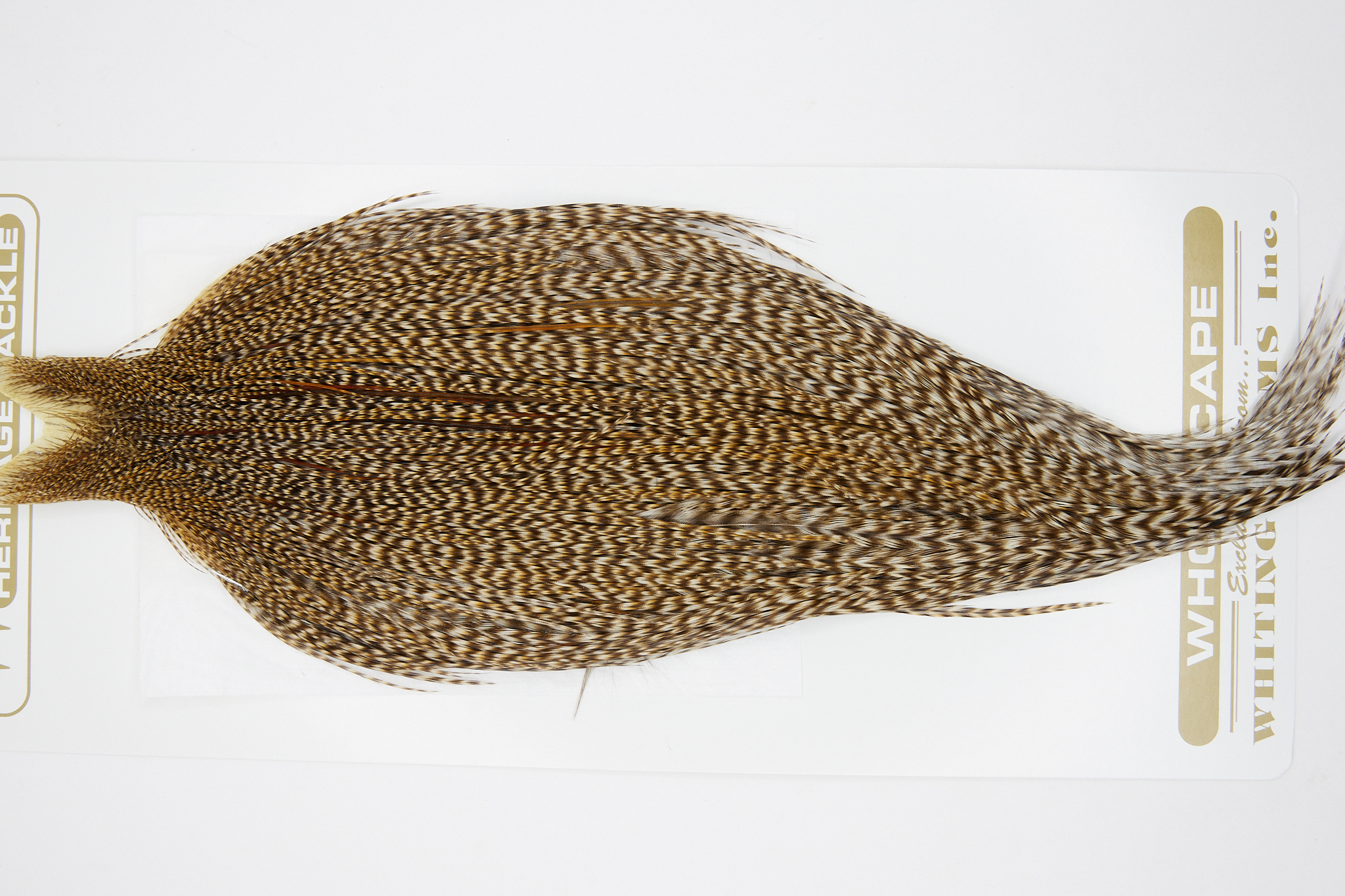 10800 Heritage Dry Fly Hackle Grade 2 Rooster Cape Dun Cree Ties Size 10-20
