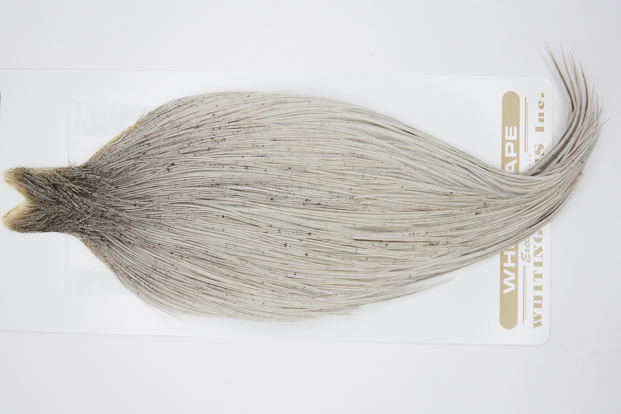 10782 Heritage Dry Fly Hackle Grade 2 Rooster Cape Heritage Dun Ties Size 8-20