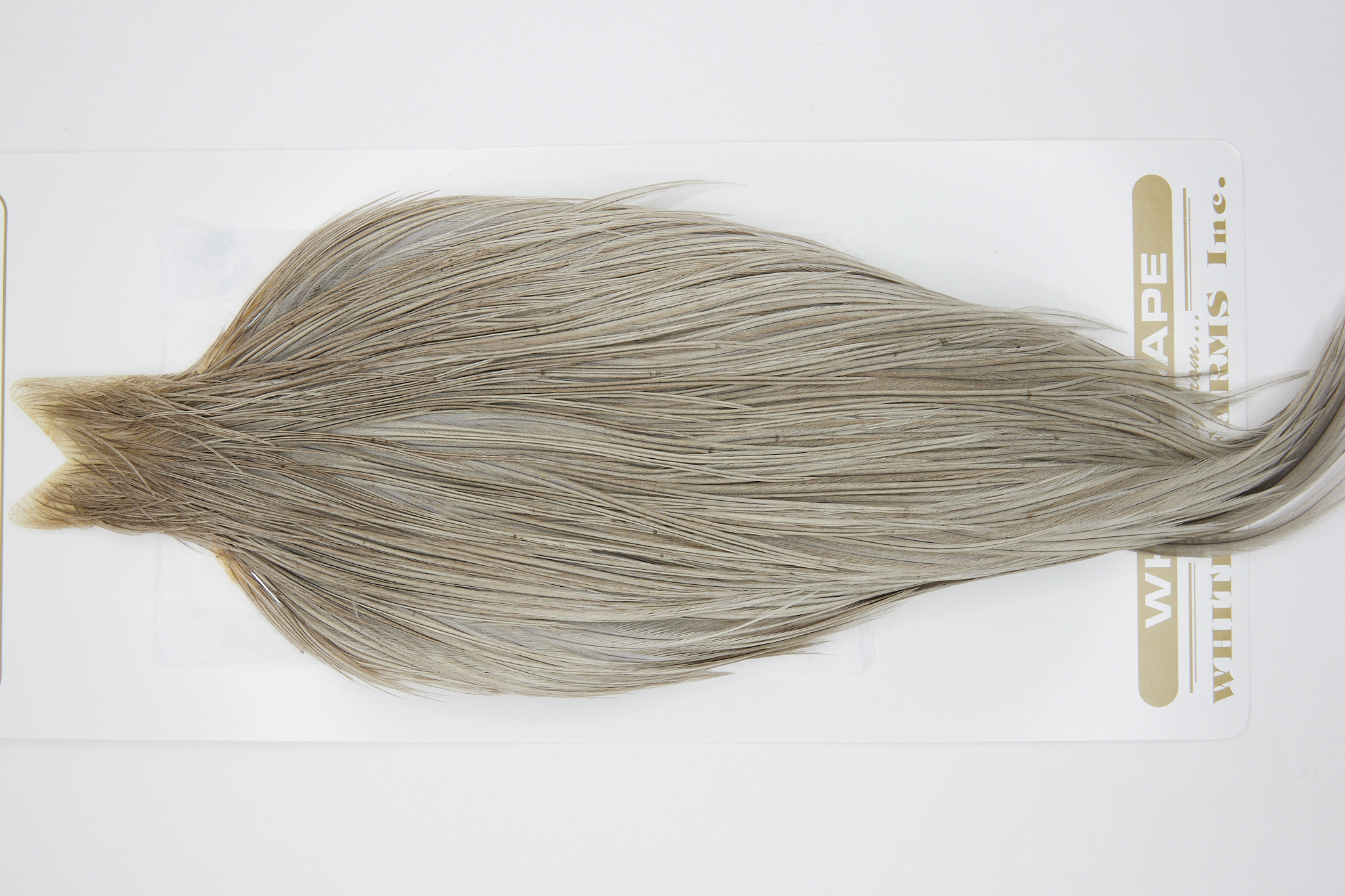 10785 Heritage Dry Fly Hackle Grade 2 Rooster Cape Heritage Dun Ties Size 8-18