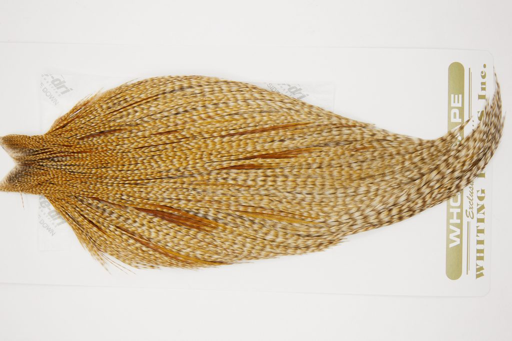 10795 Heritage Dry Fly Hackle Grade 2 Rooster Cape Dun Cree Ties Size 8-20