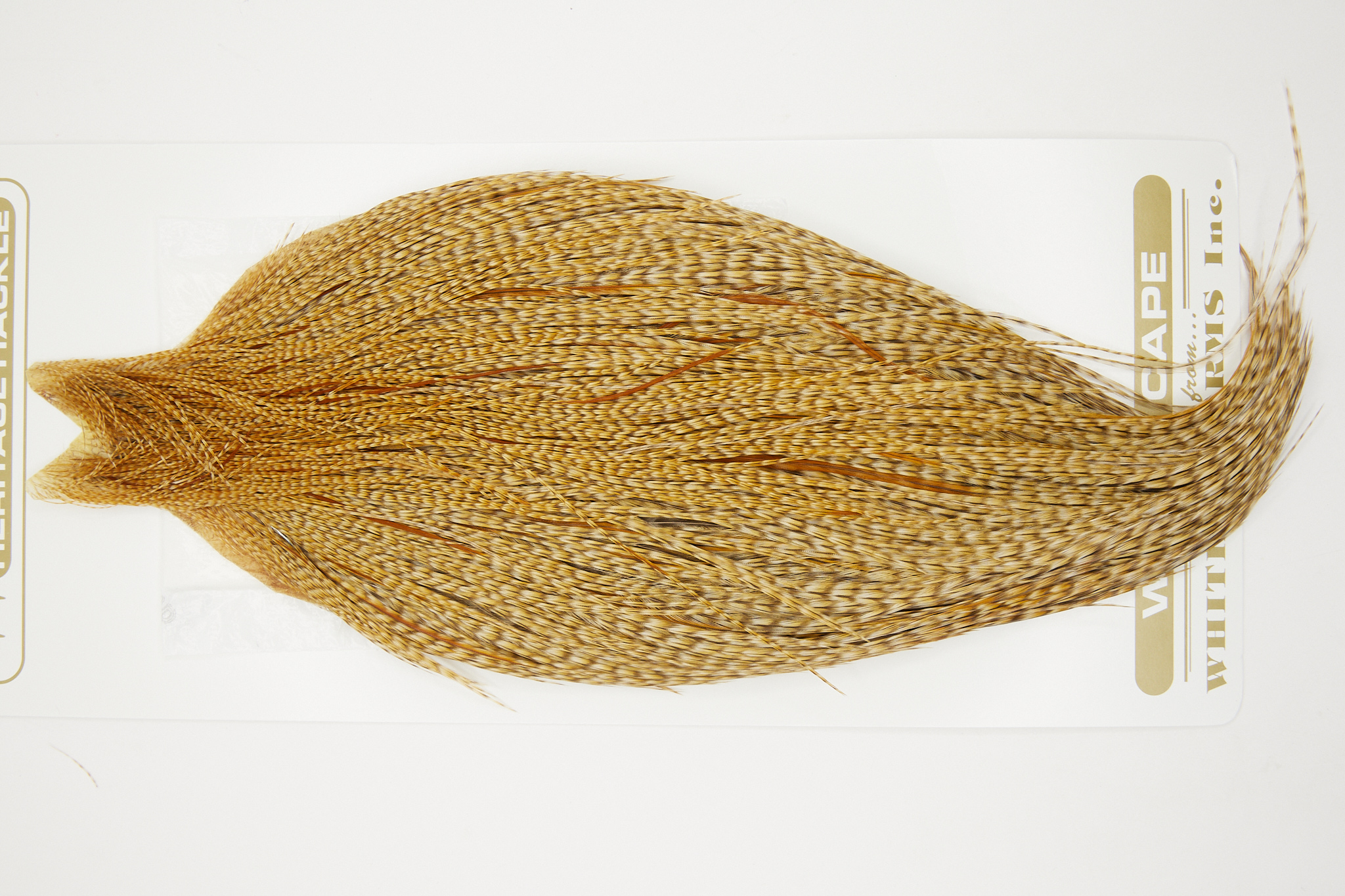 10807 Heritage Dry Fly Hackle Grade 1 Rooster Cape Dun Cree Ties Size 10-22