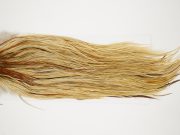 10853 Hebert Dry Fly Hackle Bronze Grade Rooster Saddle Light Ginger Dun Ties Size 14-16