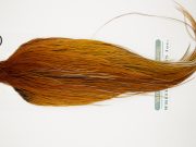 10886 Hebert Dry Fly Hackle Silver Grade Rooster Cape Medium Brown Ties Size 8-24