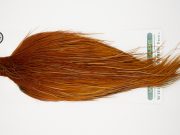10887 Hebert Dry Fly Hackle Silver Grade Rooster Cape Medium Brown Ties Size 10-22