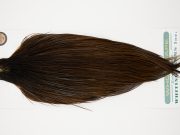10890 Hebert Dry Fly Hackle Bronze Grade Rooster Cape Dark Brown Dun Ties Size 10-22