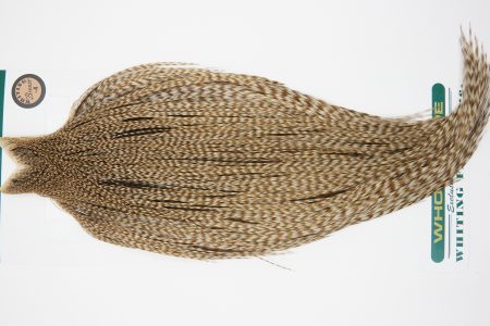 10902 Hebert Dry Fly Hackle Bronze Grade Rooster Cape Dun Grizzly Ties Size 10-22