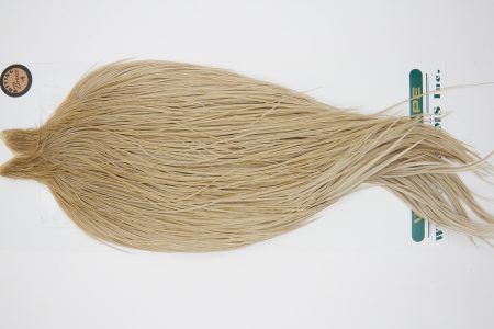 10912 Hebert Dry Fly Hackle Bronze Grade Rooster Cape Light Tan Dun Ties Size 10-22