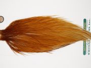10939 Hebert Dry Fly Hackle Bronze Grade Rooster Cape Medium Ginger Ties Size 8-22
