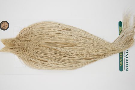 10942 Hebert Dry Fly Hackle Bronze Grade Rooster Saddle Pale Watery Dun Ties Size 10-20