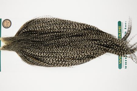 10944 Hebert Dry Fly Hackle Bronze Grade Rooster Cape Grizzly Variant Ties Size 10-22