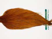 10952 Hebert Dry Fly Hackle Bronze Grade Rooster Cape Light Brown Ties Size 8-22
