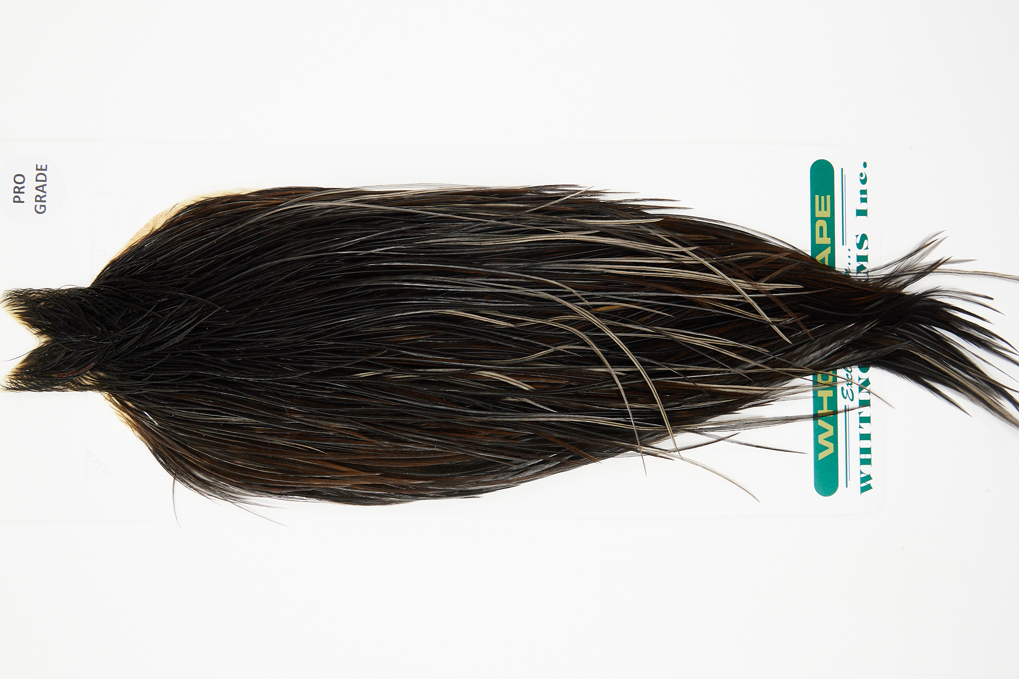 10972 Hebert Dry Fly Hackle Pro Grade Rooster Cape Black Ties Size 10-22