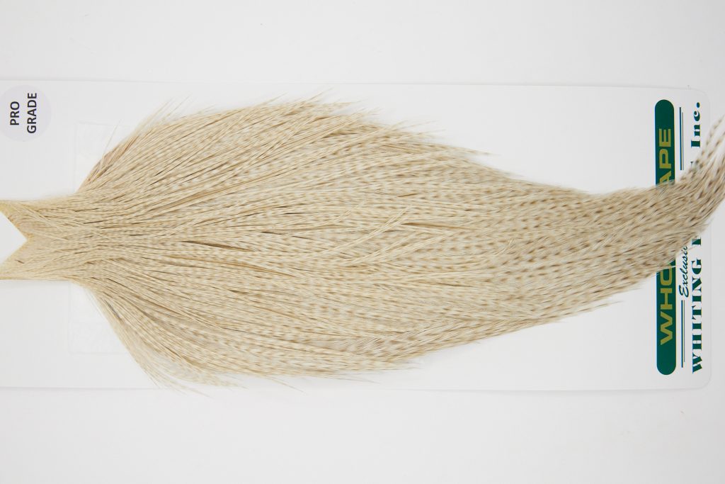 10980 Hebert Dry Fly Hackle Pro Grade Rooster Cape Pale Watery Dun Ties Size 8-20