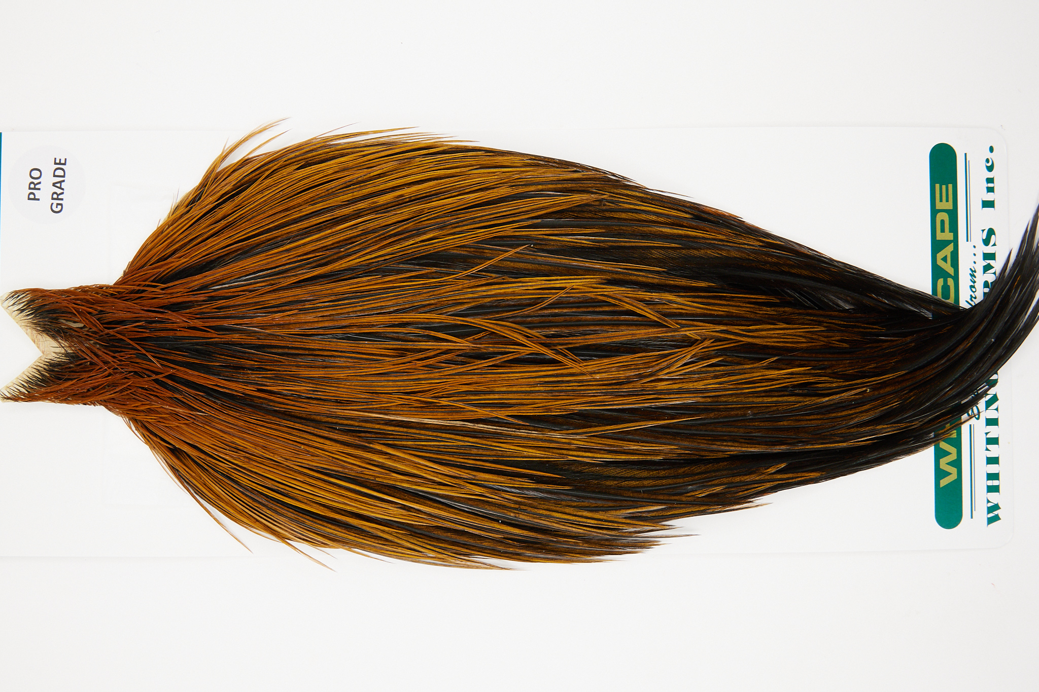 10987 Hebert Dry Fly Hackle Pro Grade Rooster Cape Furnace Ties Size 10-22