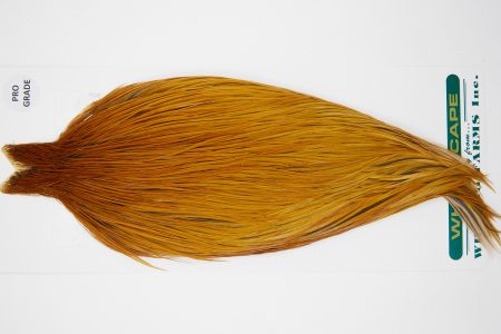 10990 Hebert Dry Fly Hackle Pro Grade Rooster Cape Light Brown Ties Size 8-22