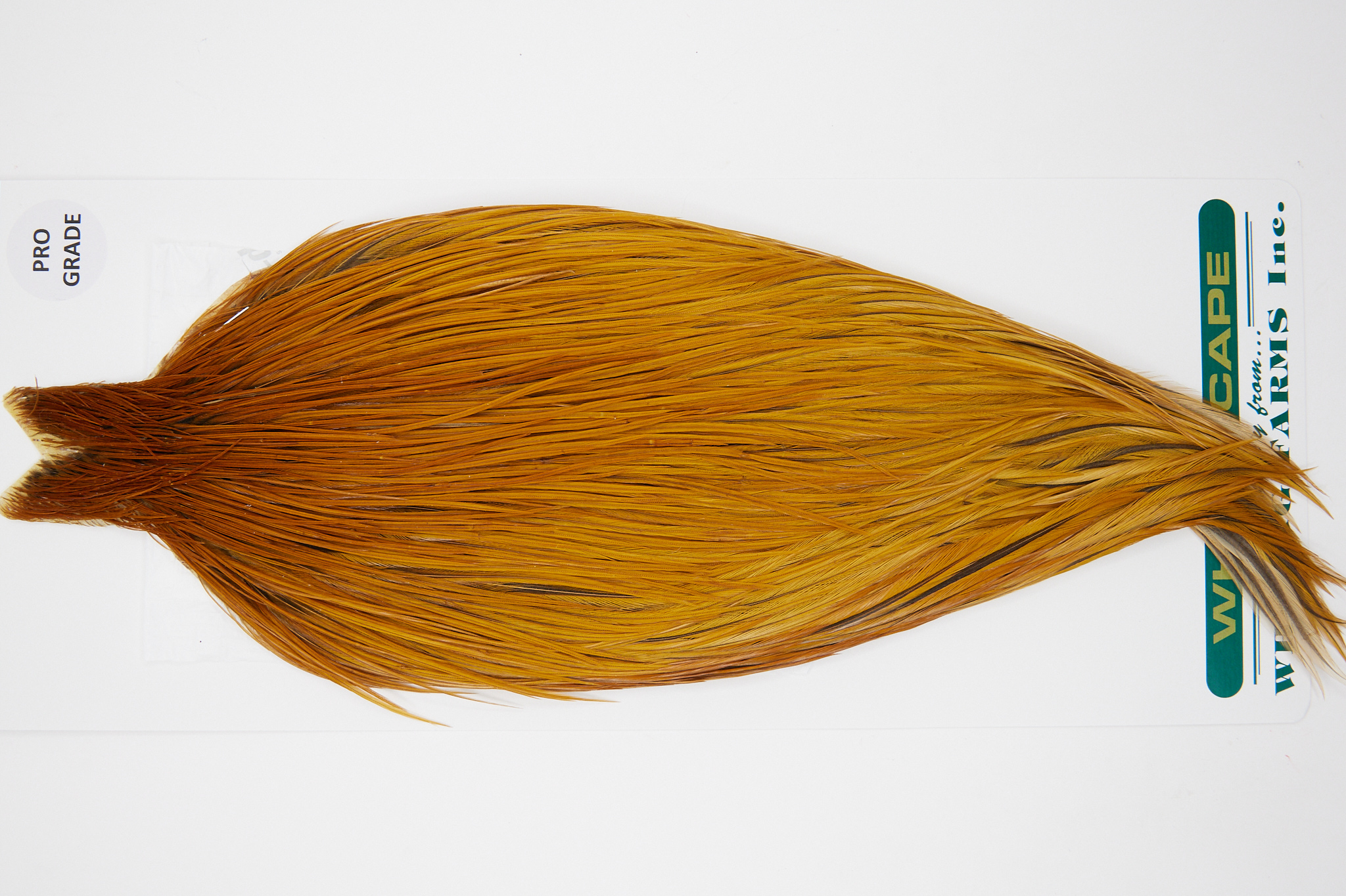 10990 Hebert Dry Fly Hackle Pro Grade Rooster Cape Light Brown Ties Size 8-22