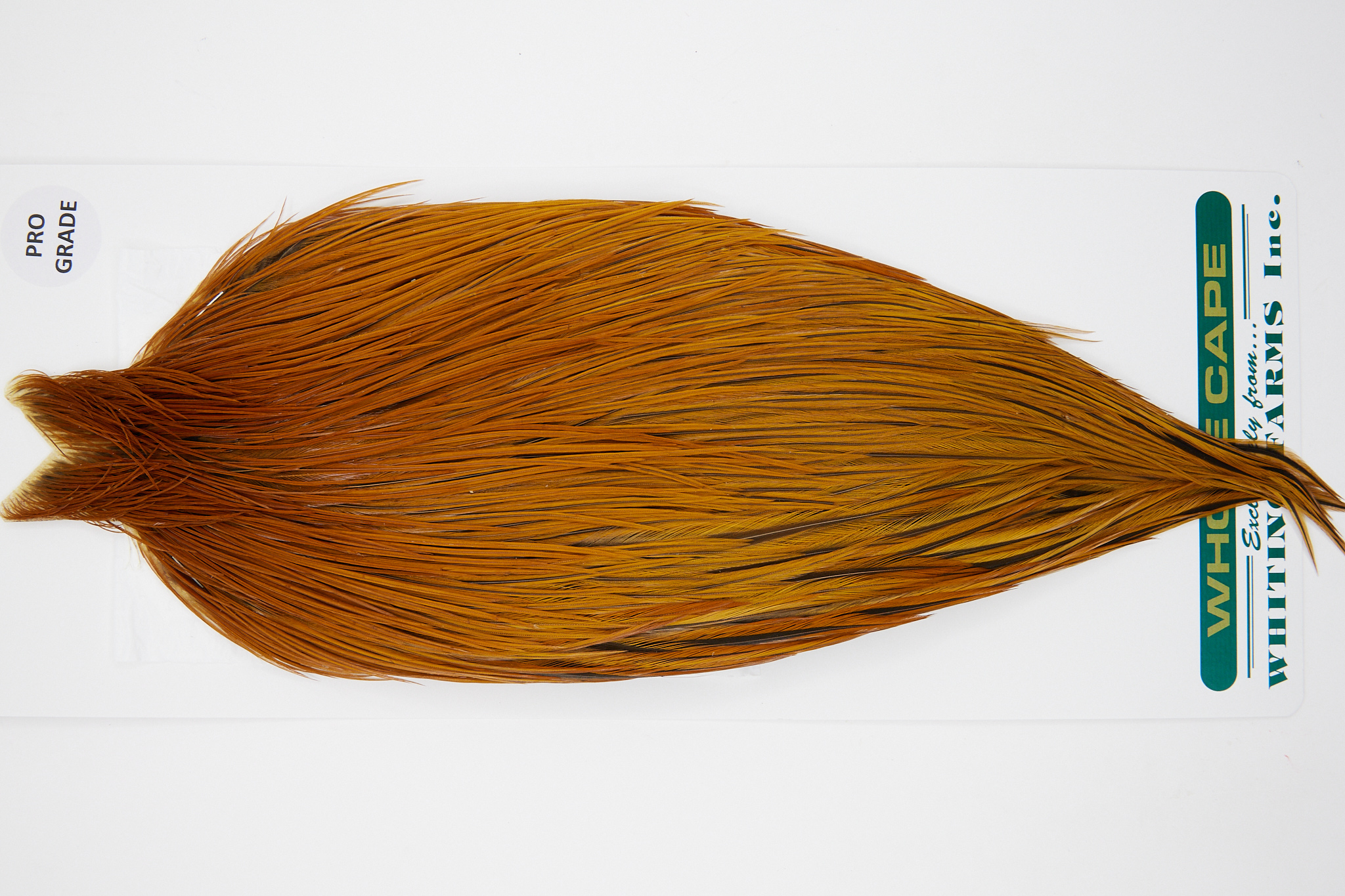 10991 Hebert Dry Fly Hackle Pro Grade Rooster Cape Light Brown Ties Size 8-22