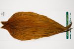10995 Hebert Dry Fly Hackle Pro Grade Rooster Saddle Light Brown Ties Size 10-22