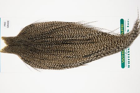 10996 Hebert Dry Fly Hackle Pro Grade Rooster Saddle Grizzly Variant Ties Size 8-22