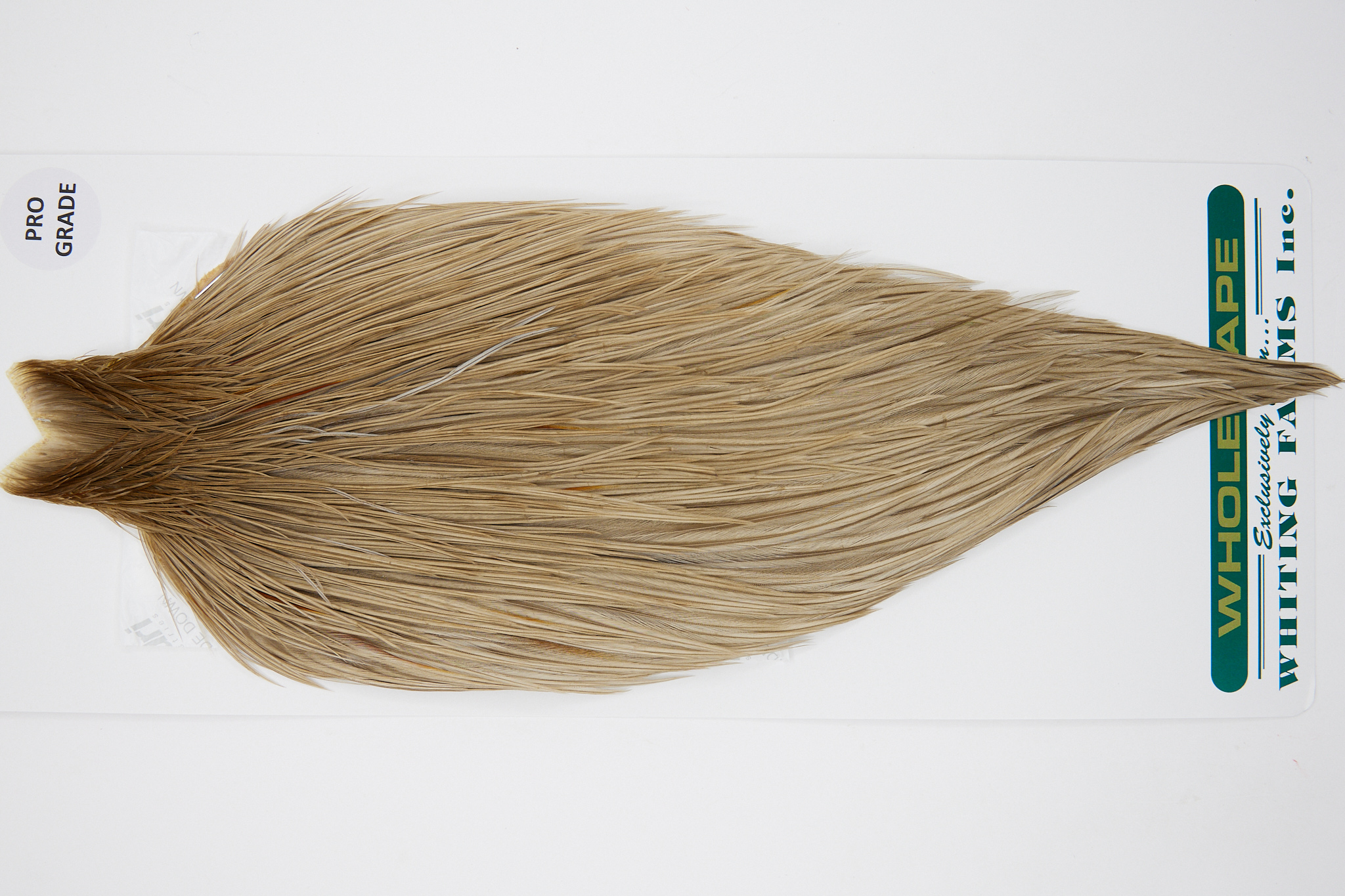 11008 Hebert Dry Fly Hackle Pro Grade Rooster Saddle Medium Brown Dun Ties Size 10-22