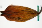 11012 Hebert Dry Fly Hackle Pro Grade Rooster Saddle Medium Brown Ties Size 10-24