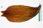 11017 Hebert Dry Fly Hackle Pro Grade Rooster Saddle Medium Brown Ties Size 8-22
