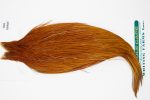 11020 Hebert Dry Fly Hackle Pro Grade Rooster Saddle Medium Brown Ties Size 8-22