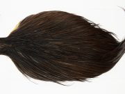 11027 Hebert Dry Fly Hackle Pro Grade Rooster Saddle Dark Brown Dun Ties Size 8-20
