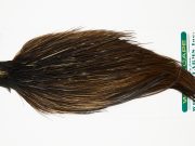 11028 Hebert Dry Fly Hackle Pro Grade Rooster Saddle Dark Brown Dun Ties Size 10-20