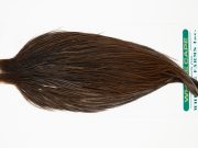 11029 Hebert Dry Fly Hackle Pro Grade Rooster Saddle Dark Brown Dun Ties Size 10-22