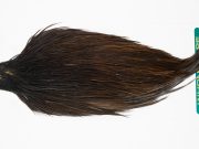 11035 Hebert Dry Fly Hackle Pro Grade Rooster Saddle Dark Brown Dun Ties Size 10-22