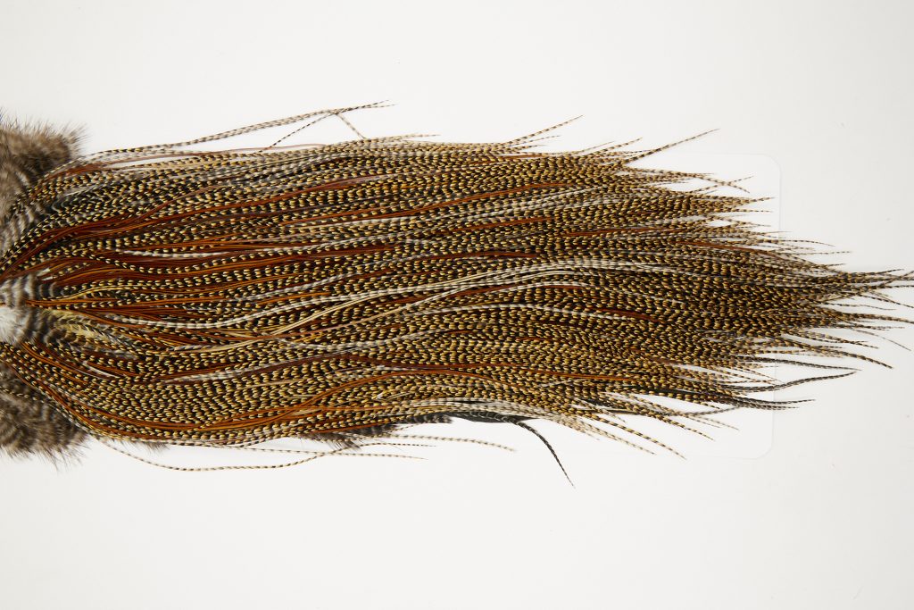 11047 JimsFlyCo Dry Fly Hackle Rhodium Rooster Saddle Cree Variant Ties Size 14-24