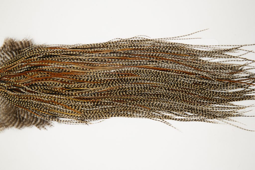 11048 JimsFlyCo Dry Fly Hackle Rhodium Rooster Saddle Cree Variant Ties Size 16-20