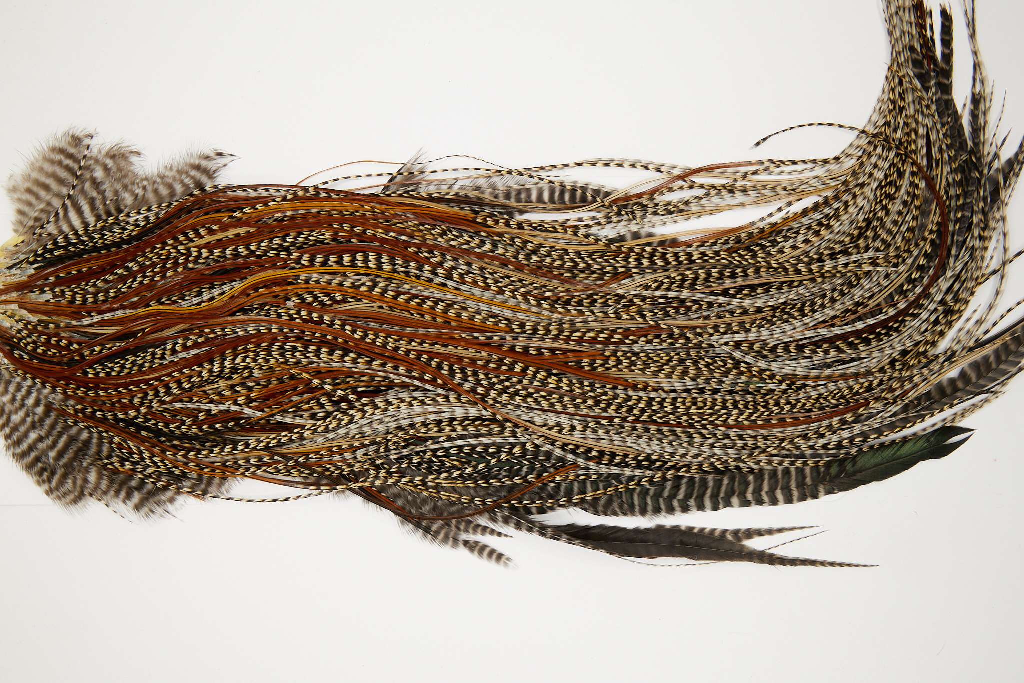 11050 JimsFlyCo Dry Fly Hackle Grade 1 Rooster Saddle Cree Variant Ties Size 18-22