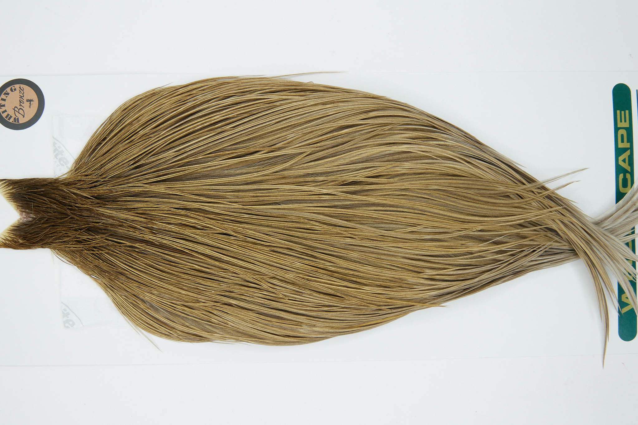 11063 Hebert Dry Fly Hackle Bronze Grade Rooster Cape Brown Grey Dun Ties Size 10-20