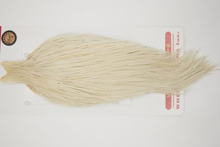 11074 Whiting Dry Fly Hackle Bronze Grade Rooster Cape White Ties Size 10-22