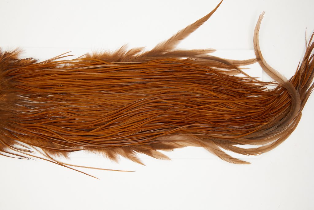 11075 Whiting Dry Fly Hackle Pro Grade Rooster Saddle Brown Ties Size 14-16