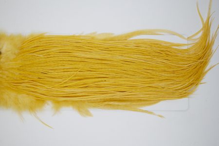 11076 Whiting Dry Fly Hackle Bronze Grade Rooster Saddle Golden Straw Ties Size 14-16