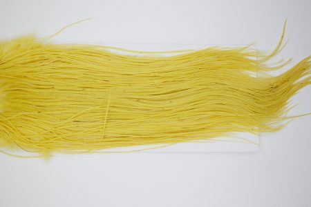 11077 Whiting Dry Fly Hackle Bronze Grade Rooster Saddle Pale Yellow Ties Size 16-18