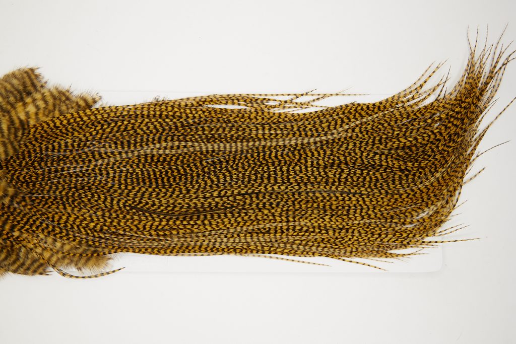 11081 Whiting Dry Fly Hackle Bronze Grade Rooster Saddle Grizzly March Brown Ties Size 14-16