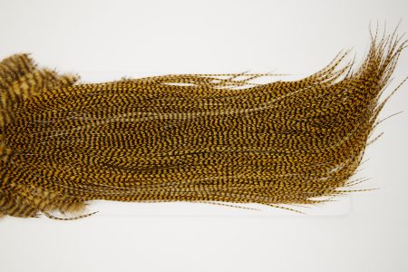 11081 Whiting Dry Fly Hackle Bronze Grade Rooster Saddle Grizzly March Brown Ties Size 14-16