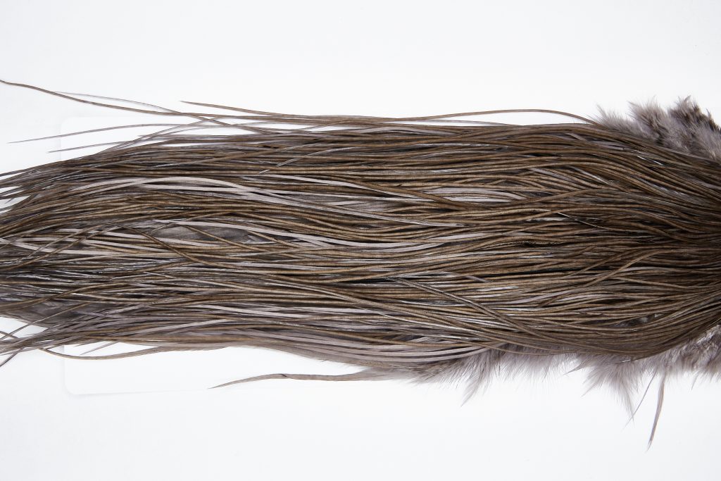 11117 Whiting Wet Fly Hackle Silver Grade Midge Saddle Dark Dun Ties Size 18-20