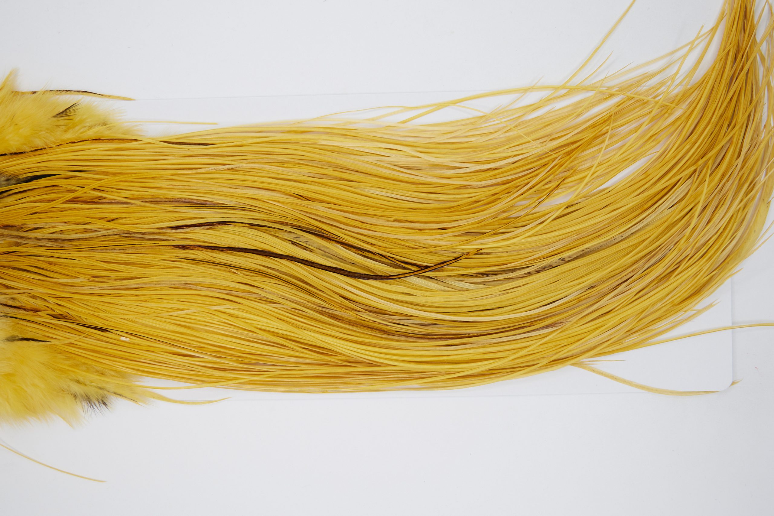 11129 Whiting Wet Fly Hackle Bronze Grade Midge Saddle Golden Straw Ties Size 16-18