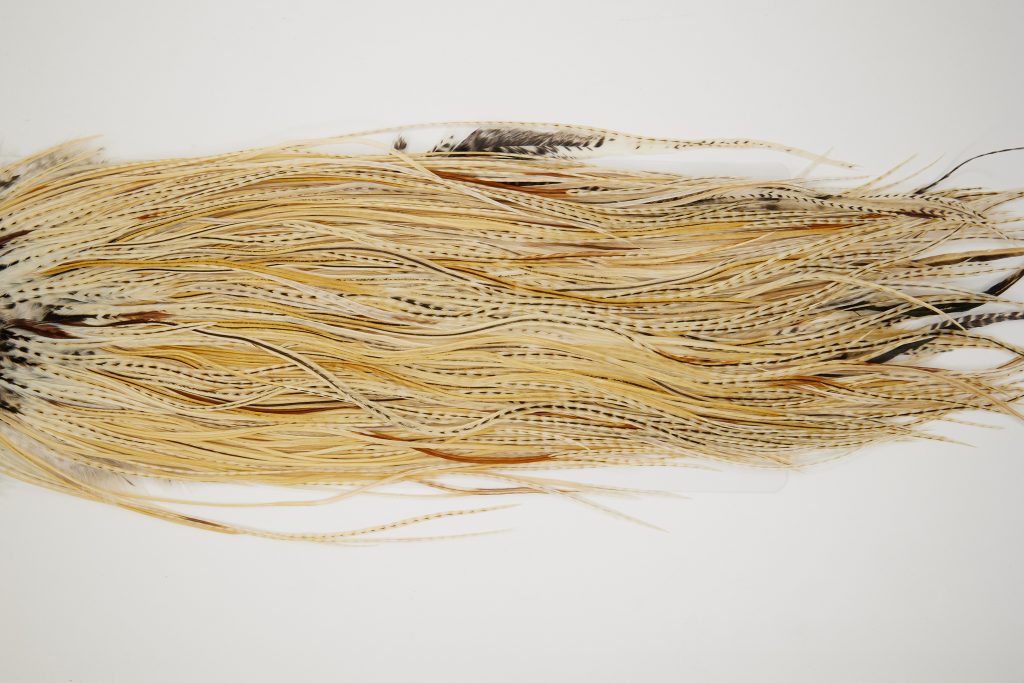 11183 Whiting Dry Fly Hackle Silver Grade Rooster Saddle Variant Ties Size 14-16