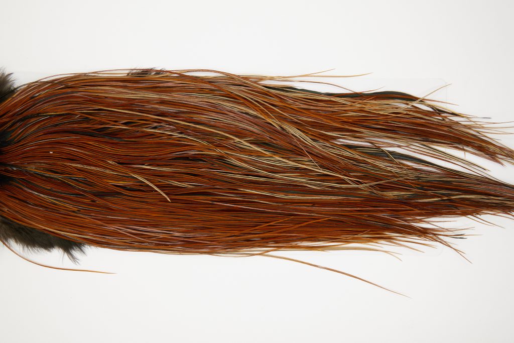 11189 Whiting Dry Fly Hackle Silver Grade Rooster Saddle Furnace Ties Size 16-18