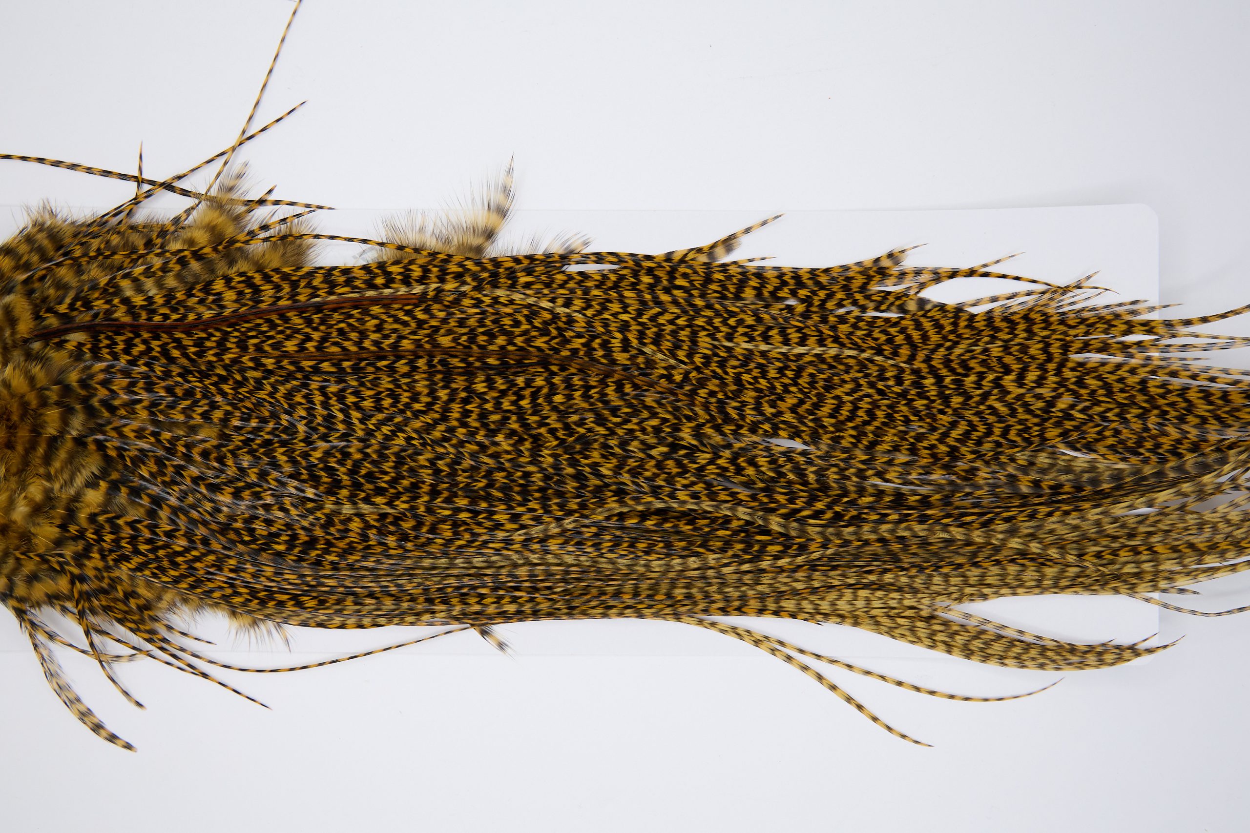 11218 Whiting Dry Fly Hackle Bronze Grade Rooster Saddle Grizzly March Brown Ties Size 12-16