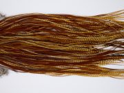 11224 Whiting Dry Fly Hackle Pro Grade Rooster Saddle Dark Barred Ginger Ties Size 16-18