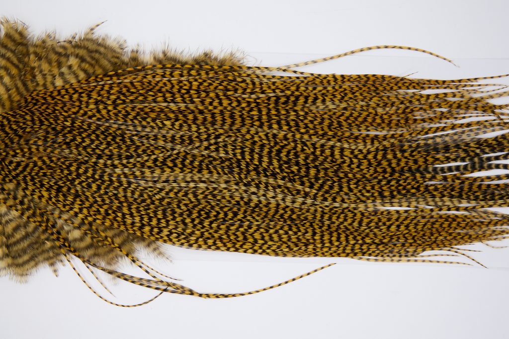 11230 Whiting Dry Fly Hackle Pro Grade Rooster Saddle Grizzly March Brown Ties Size 14-16